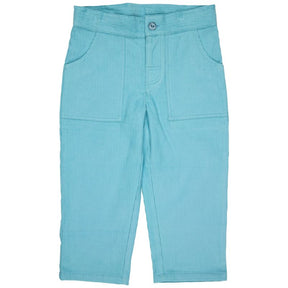 Simple Cord Trousers - Turquoise