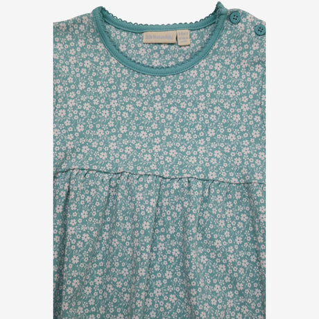 Dress Jersey Blue with White Flowers
