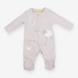 Sleepsuit Grey Chick and Lamb Flying a Kite