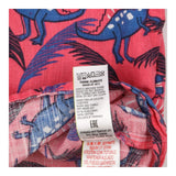 Shirt Pink with Blue Dinosaurs