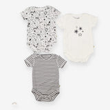 3 packs bodysuit  white striped stars sky