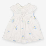 Dress and knickers white floral smocked