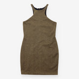 Metallic Gold Bronze Sleeveless Bodycon 