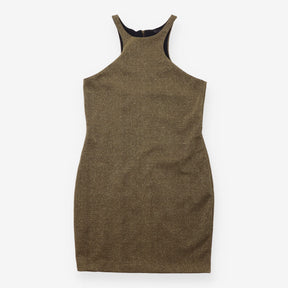 Metallic Gold Bronze Sleeveless Bodycon 