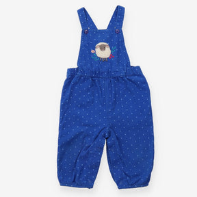Dungarees Blue Needle Cord Sheep Applique
