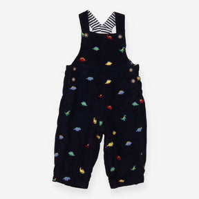 Navy Corduroy Dinosaur Dungarees