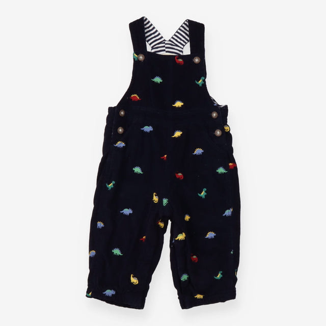 Navy Corduroy Dinosaur Dungarees
