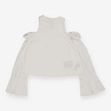 Cream off the shoulder Top