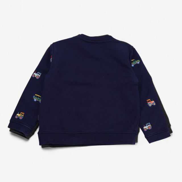 Sweatshirt navy small vehicles