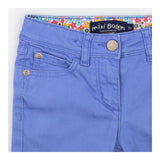 Trousers cornflower blue floral waistband