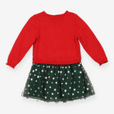 Red and Green Reindeer Dress