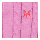 Sweater pink cable knit