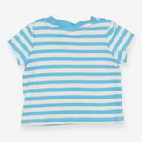 Tee SS blue stripe centipede  boots