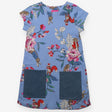 Dress jersey short sleeve blue Peter Rabbit floral