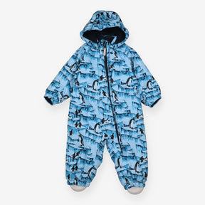 Color Kids - Snowsuit blue penguins