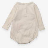 Bodysuit long sleeve white panda face