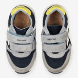 Trainers grey suede yellow heel