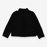 Black lightweight denim utility jacket