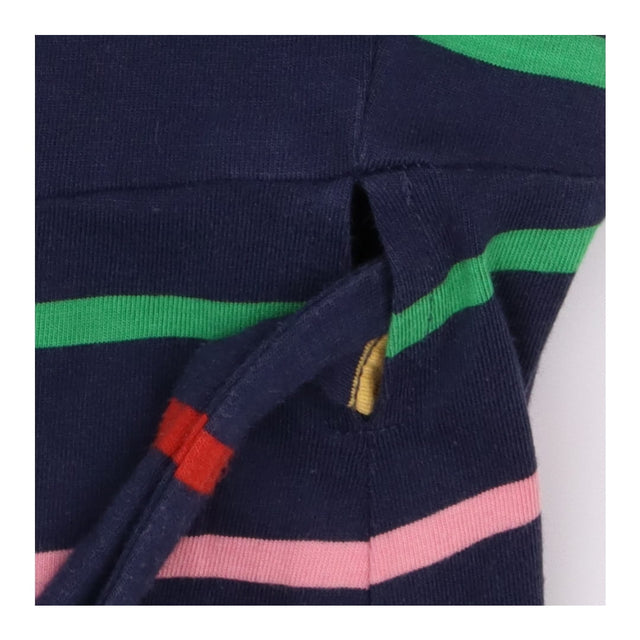 Maternity Dress Navy Rainbow Stripe Organic Cotton