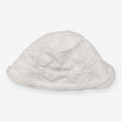 Sunhat with Straps White Flower Appliques