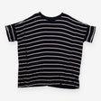 Nursing Top Navy Cream Stripe Oversized Jersey
