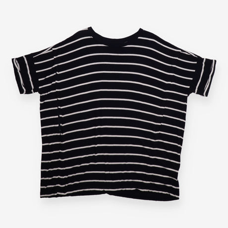 Nursing Top Navy Cream Stripe Oversized Jersey