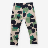 Leggings green camouflage print
