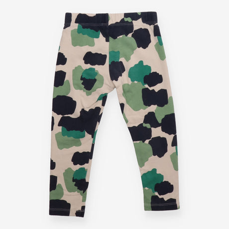 Leggings green camouflage print