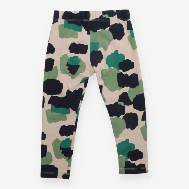 Leggings green camouflage print