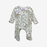Flower hedgehog wrapover sleepsuit