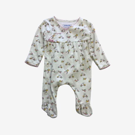 Flower hedgehog wrapover sleepsuit