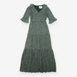 Collection Green Floral Ruffle Tiered Maxi Dress