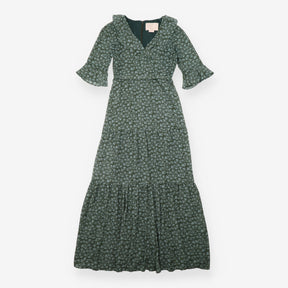 Collection Green Floral Ruffle Tiered Maxi Dress