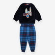 Pyjamas Paddington top navy fleece and bottom blue