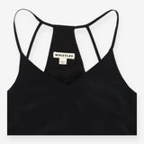 Halter Back Black Strappy top