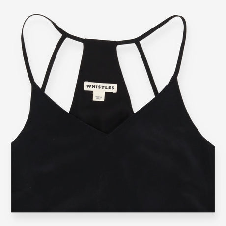 Halter Back Black Strappy top