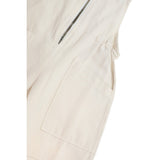 Overalls oatmilk cotton with zip