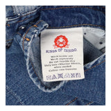 Dungarees blue patchwork detail