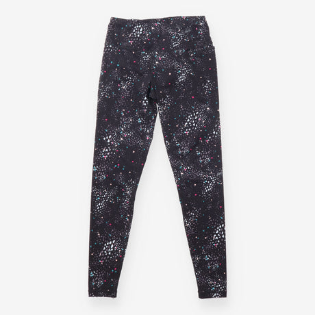 Leggings Black Printed Power Full Length High Wais