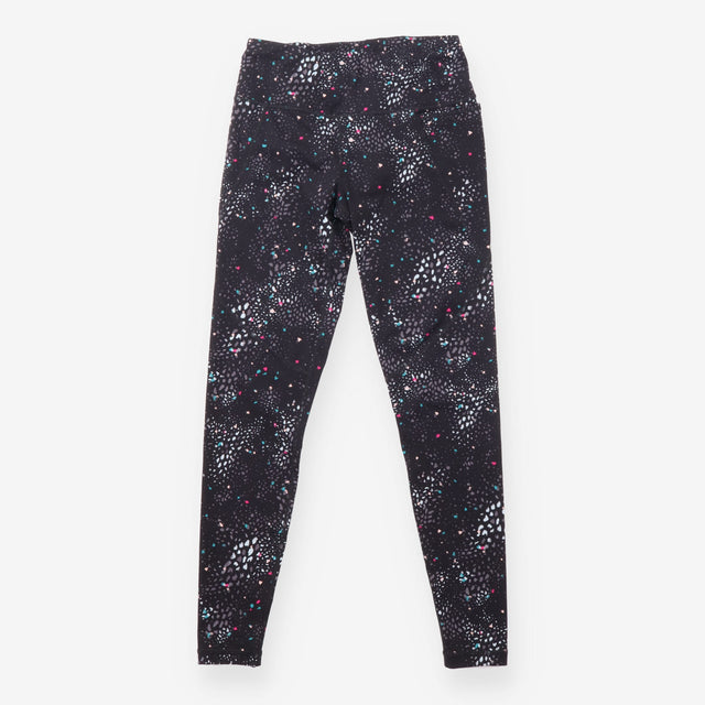 Leggings Black Printed Power Full Length High Wais
