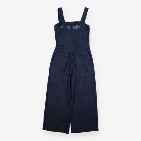 Jumpsuit Indigo Denim Wide Leg Square Neck