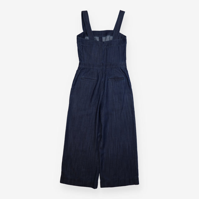 Jumpsuit Indigo Denim Wide Leg Square Neck