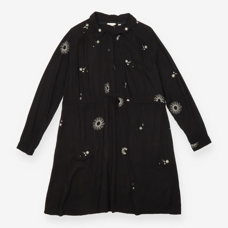 FatFace Black Embroidered Celestial Sun Moon Star 