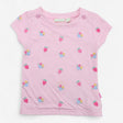 T-Shirt Pink Stripe Strawberries