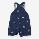 Blue Zebra Dungarees Striped Lined