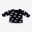 Knit sweater navy with cloud