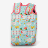Wrap round swim suit wet suit blue ducks pink edgi