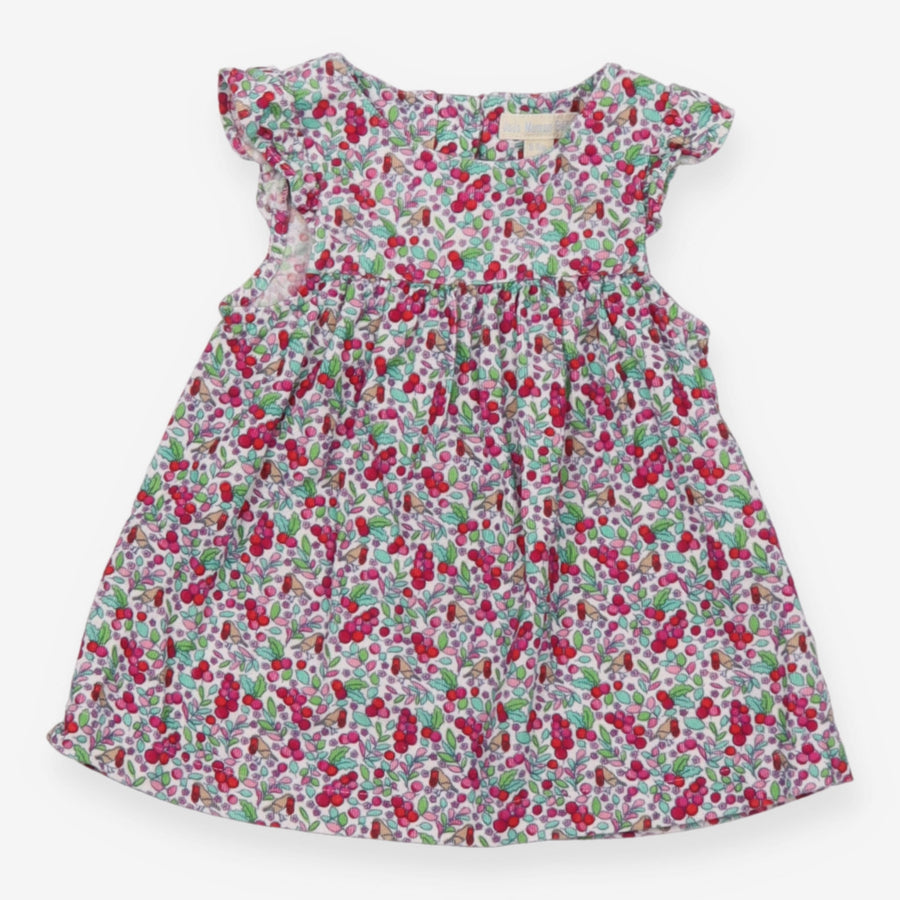 Cord Dress with Holly Leaves
