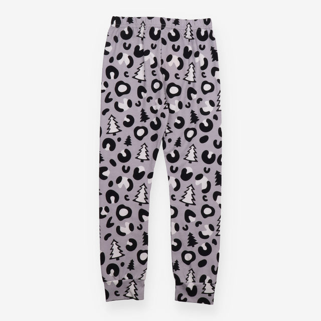 Legging Marl Grey with Trees and Cheetah Prints