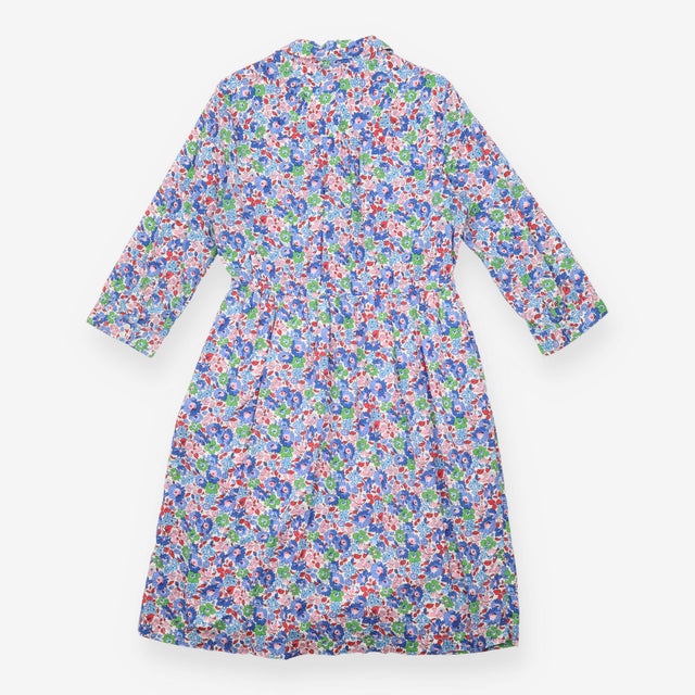 Floral Cotton Long Sleeve Shirt Dress